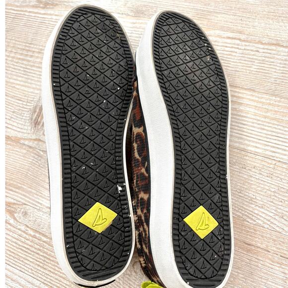 Sperry Crest Vibe Seacycled Cheetah Print Slip On Sneaker | Size 8.5 - Picture 8 of 8